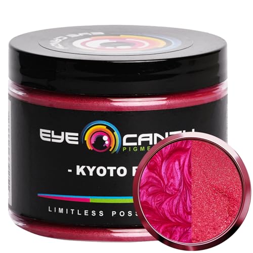 Eye Candy Pigments Premium Red Mica Powder - Kyoto Red (50gr) - for Epoxy, Resin, Soap, Paint, Woodworking, Acrylic Pouring, Bath Bombs, Fishing Lures - DIY Arts and Crafts Additive - color: Kyoto Red