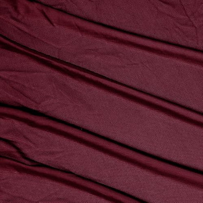 Manyshofu Burgundy Mesh Fabric by The Yard 4-Way Stretch, 60 Wide (1 Yard) - color: Burgundy, size: 1 Yard
