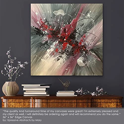 Creative Mark The Edge Deluxe Cotton 1-1/2" Deep Stretched Canvas for Painting, 18x24 Pack of 3, 14oz. Primed Weight, Universal Archival Priming, Medium Tooth, Hand-Stretched Canvas for Painters - size: 18x24"