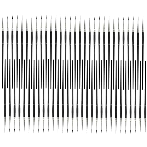 60-Piece Small Paint Brushes Set for Crafts – Fine Detail #0 Mini Brushes for Delicate Artwork, Watercolor, and Face Painting
