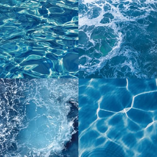 Scrapbook Paper Pad, 6x6 Inch, Single-Sided Decorative Craft Paper, 24 Sheets for Scrapbooking, Cardmaking & DIY Crafts – Ocean Blue - color: 6x6 Ocean Blue
