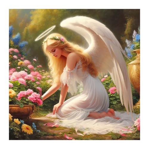 SJUTOUCI Angel Women Diamond Art Kit for Adults, Diamond Painting Kit - color: Angel Women