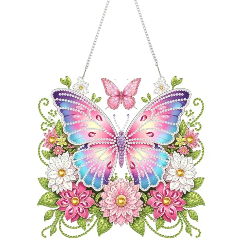 RYMILIE Hanging Diamond Art Painting Kits for Adults Butterfly - color: DP05184
