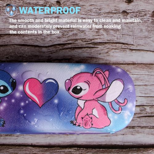 Cute Eyeglass Cases Hard Shell Storage Case Protective Box With Glasses Cloth Adjustable Glasses Strap Ear Grips Hook - color: Set-3