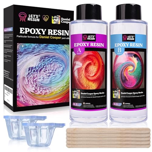 LET'S RESIN Bubble Free Epoxy Resin, 23oz Clear Resin for Petri Effects - size: Small