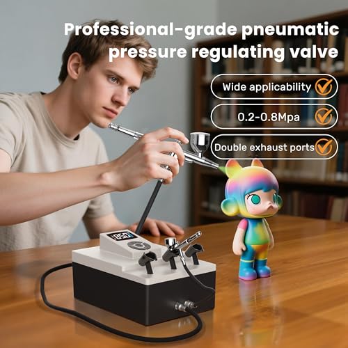 Colima Professional Airbrush Compressor, 85 PSI Precision Pressure Control - color: 85psi Airbrush Compressor