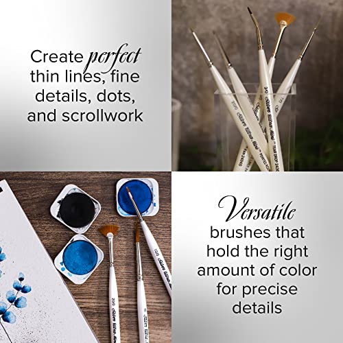 Silver Brush Limited Ultra Mini Ultimate Round Paintbrush Set, 4pc - color: Designer Round Set, size: 4 Pc