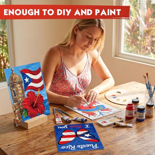 Tinlade 12 Pcs Pre Drawn Canvas for Painting Stretched,Puerto Rico - size: Puerto Rico
