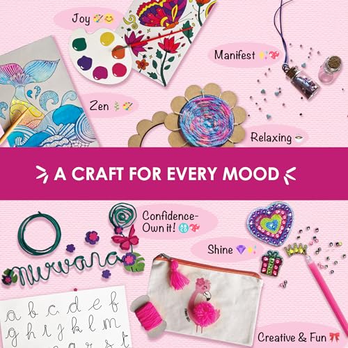 Chalk and Chuckles 7 Days of Arts & Crafts Kit – 30 Creative Activities for Kids Ages 9+