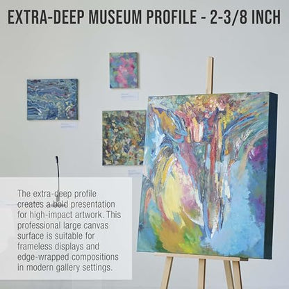 U.S. Art Supply Stretched Canvas for Painting 36" x 48" 2-3/8" Extra Deep - size: 36" x 48"
