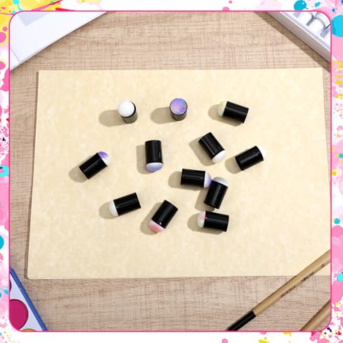 Oruola 40 PCS Finger Sponge, Black Face Painting Finger Sponges