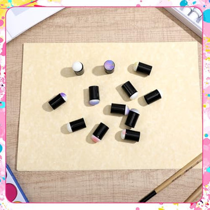 Oruola 40 PCS Finger Sponge, Black Face Painting Finger Sponges