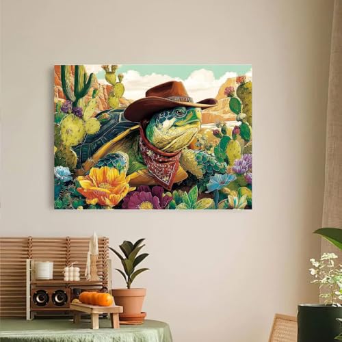 Cowboy Turtle Diamond Art Kits for Adult diamond painting kits for adults - color: DP04855