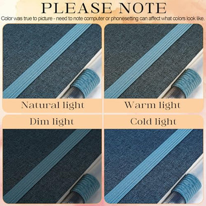 Watercolor Journal Sketchbook 5.5x5.5 24 Sheets Navy Blue | Cotton paper, 140 LB 300 GSM, Linen cover, Tap Water Pen, Travel sketching - color: Navy Blue, size: 5.5x 5.5 Inch