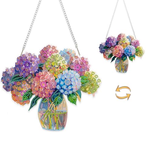 Eiflow Acrylic Diamond Art Hanging Kit for Adults, DIY Diamonds Painting Door Hanger Board Kit, Special Crystal Diamond Art Painting Pendant Ornament (G#006) - color: G#006