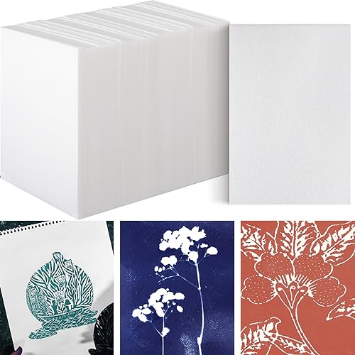 Cholemy 120 Pcs Foam Printing Plates 6 X 9 Inches White 1/20 Inch Thick - color: White, size: 6 x 9 Inches