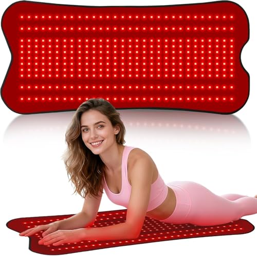 Red Light Therapy Mat for Body, Red Lights Pad with 660nm&850nm Infrared Light Therapy Mat, Chirstmas Birthday Festival Gift for Women Men Father Dad Mother Mom Lover Elderly 31.5''*14.2'' - size: 31.5''*14.2''