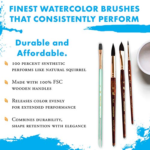 Princeton Neptune Round Brush, Synthetic, Short Handle, Size 2, 1 Count - size: Size 2