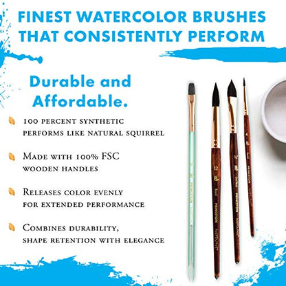 Princeton Neptune Round Brush, Synthetic, Short Handle, Size 2, 1 Count - size: Size 2