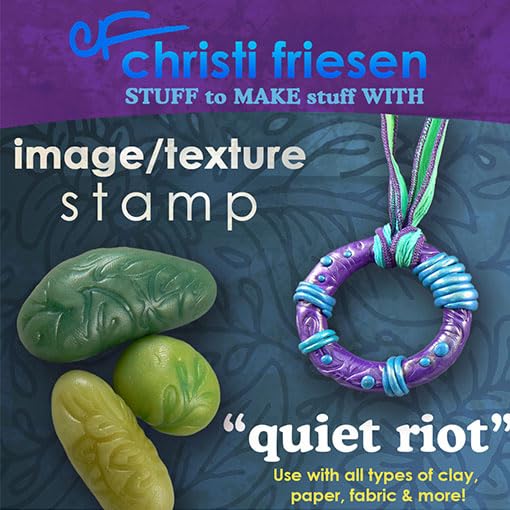 AVES Co Rubber Texture Clay Stamps, Make Impression w/Christi Friesen Stamp - style: Quiet Riot