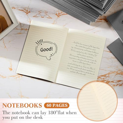 Mimorou 100 Pcs A5 Journals Notebooks Bulk,Grey,Lined - color: Grey, style: Lined