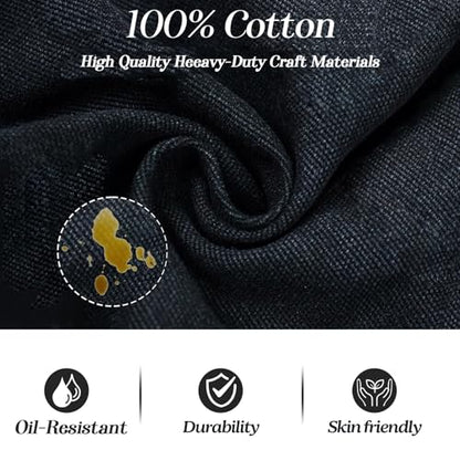 conda Chef Apron, 1 Pack, Cross Back Straps Apron With Pockets for Men Women, 100% Cotton Canvas Adjustable Apron, for Cooking Pottery Baking Painting - color: Black