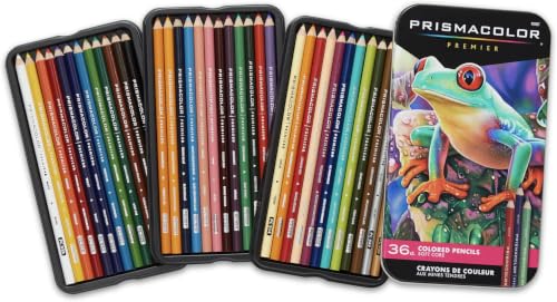 Prismacolor Premier Colored Pencils, Soft Core, Assorted Colors,Durable, Vibrant, Ultra-Smooth, Adult Coloring, Drawing, Sketching, Arts & Crafts, 36 Count (Pack of 12) - size: 36 Count (Pack of 12)