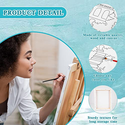 Sherr 10 Pcs Pre Drawn Canvas for Painting,Scenery,8 X 10 Inch | Preprinted Stretched Cotton Canvas for Adults, Pre Drawn Painting Outlines for Couple Date Night, Sip and Paint Party Favor - style: Scenery