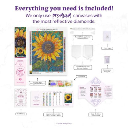 DIAMOND ART CLUB Golden Majesty Diamond Art Kits for Adults | Premium Diamond Painting Kit, Fun DIY Crafts for Adults, Round Diamond Art Canvas, 13" x 17" (33 x 42.7 cm) - color: Golden Majesty
