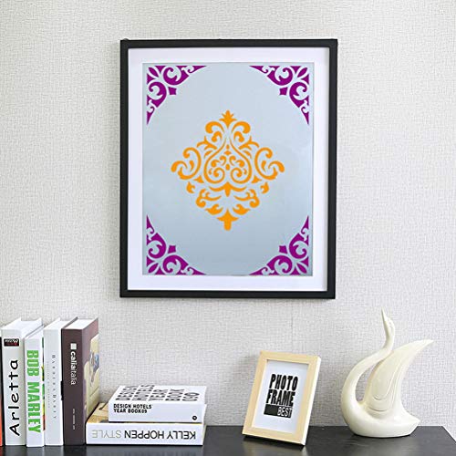 16 Pcs (6 x 6 Inch) Reusable Stencils, Mandala Stencils Mandala Dot Painting Templates Stencil for Painting Art Scrapbook (white-16pcs) - color: white