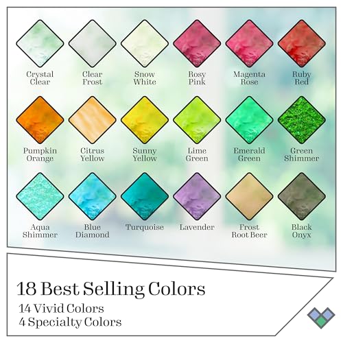 Gallery Glass Window Acrylic Craft Paint Set Formulated to be Non-Toxic, Perfect for Beginners and Artists, Eighteen Bottles, 2 Ounce, Assorted Colors 2, 2 Fl Oz (Pack of 18) - color: Best Sellers