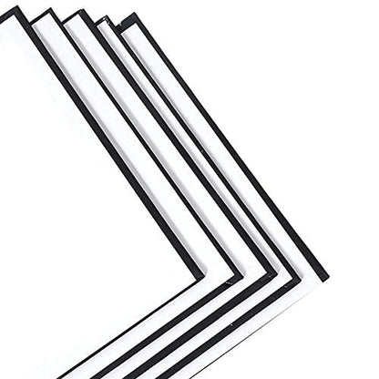 CONDA Black Canvases for Painting, Canvas Panels 8x10 inch, Pack of 14, 100% Cotton Acid-Free, 8 oz Gesso-Primed, Art Boards for Oil & Acrylic Painting - size: 8"x10"