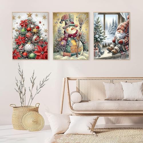 6 Pack Christmas Diamond Art Kits for Adults Christmas Diamond Painting Kit - color: 6 PC Christmas, size: 11.8x15.7in(30x40cm)