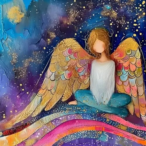 CHWGLFGG Angel Woman Paint by Numbers Kit for Adults Beginner - color: PB199-1