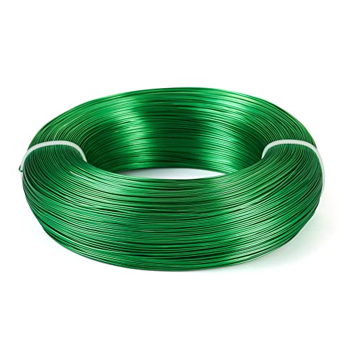 Cheriswelry 980 Feet 20 Gauge Green Aluminum Wire Bendable Metal Craft Wire Flexible Soft Jewelry Beading Wire 0.8mm for Sculpting Armature Artistic Floral Garden Wrapping DIY Craft - color: Green, size: 20 Gauge(0.8mm)