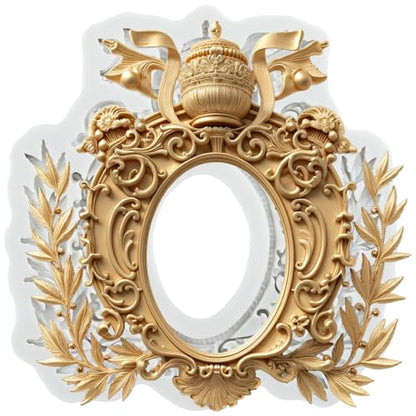 Baroque Picture Frame Polymer Clay Molds Photo Frame Silicone Mold | Epoxy Resin Casting DIY Crafts Air Dry Polymer Crafts Supplies Clay Tools - color: Style H
