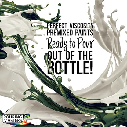 Pouring Masters Ivy Green/Blue Iridescent Special Effects Acrylic Pouring Paint - Premium 8-Ounce Pre-Mixed Fluid Acrylic Paint - Fluid Art Supplies for Canvas, Wood, Paper, Tile & Rocks | Special Effects, Ready to Pour, Premium Pre-Mixed Fluid Acrylic Pa