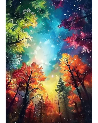 Forest Diamond Art Kits for Adults, Landscape Diamond Art 12X16 Inch - color: Landscape 07