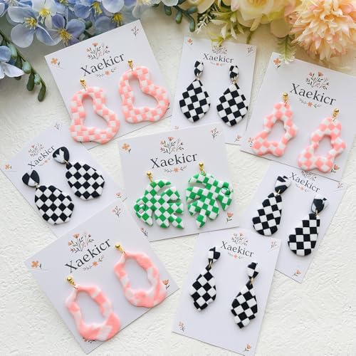 Organic Polymer Clay Cutters Set – Molds, Clay Cutters for Polymer Clay, Clay Earring Tools - color: H color