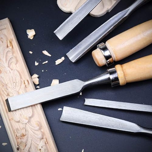 Monkey King Bar-12pcs Wood Carving Chisel Set- Sharp Woodworking Tools with Case Storage