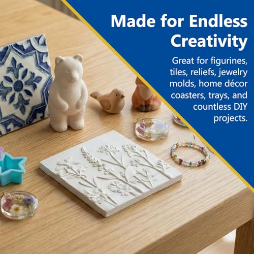 Perfect Cast Mold Casting Powder, Fast-Curing, Non-Toxic, Water-Based Material for DIY Sculptures, Jewelry, Crafts & Models, USA Made, 4 lb Bag - size: 4 lb