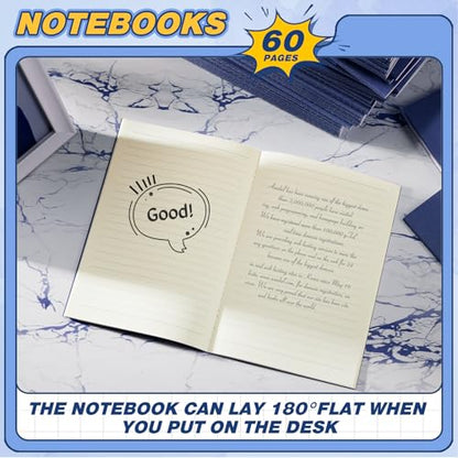 Mimorou 100 Pcs A5 Journals Notebooks Bulk,Navy Blue,Lined - color: Navy Blue, style: Lined