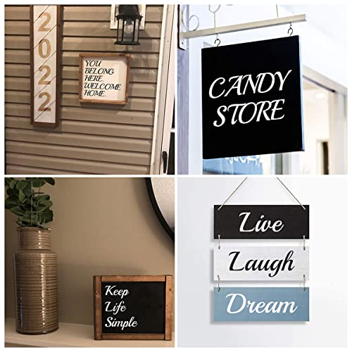 2 Inch Alphabet Letter Stencils for Painting - 70 Pack Letter and Number Stencil Templates with Signs for Painting on Wood, Reusable Cursive Letters Stencils for Chalkboard Wood Signs & Wall Art - size: 2 Inch