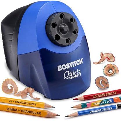 Bostitch Office Heavy Duty Electric Pencil Sharpener, Classroom, Blue - color: Blue