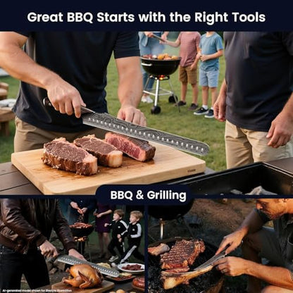 SYOKAMI Brisket Slicing Knife Set, Carving & Boning Knife for Meat & Turkey - size: 2 PCS Set