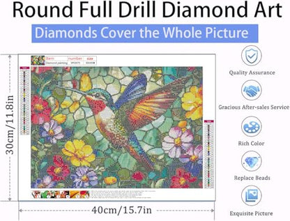 RYMILIE Hummingbird Diamond Art Kits for Adults Diamond Painting Kit - color: DP03070