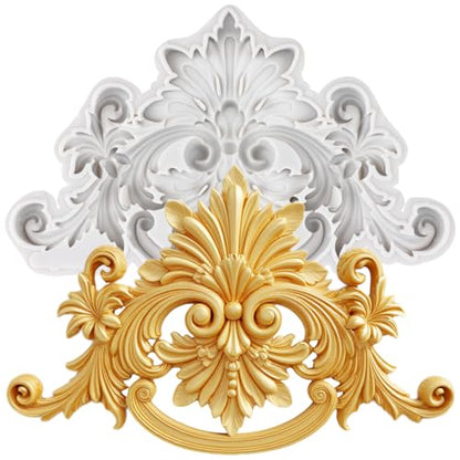 Baroque Style Curlicue Silicone Molds Scroll Lace Polymer Clay Mold | DIY Craft Epoxy Resin Casting Polymer Clay Tools Crafts Air Dry Jewelry Making - color: Style N