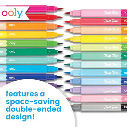 Ooly Dual Tone Calligraphy Markers, Set of 12, 24 Colors - style: Dual Tone