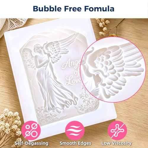 JDiction Silicone Mold Making Kit 36OZ, 4H Fast Cure Soft Silicone Rubber | 10A Super-Elastic Platinum Silicone Captures Fine Details for Resin, Candle, Soap, Plaster and Craft Mold Making - size: 36oz
