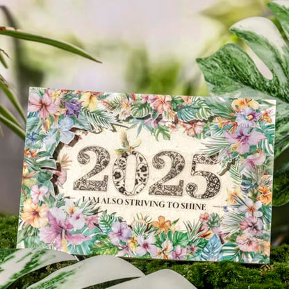 120 Pcs Tropical Flower and Leaf PET Stickers for Scrapbooking | Floral bouquets and lush foliage; pre-cut, transparent and water-resistant for journals, collages and crafts - color: Botanical Library